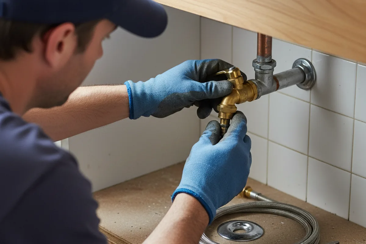 Shutoff valve and fitting work during Emergency Plumbing in Duenweg